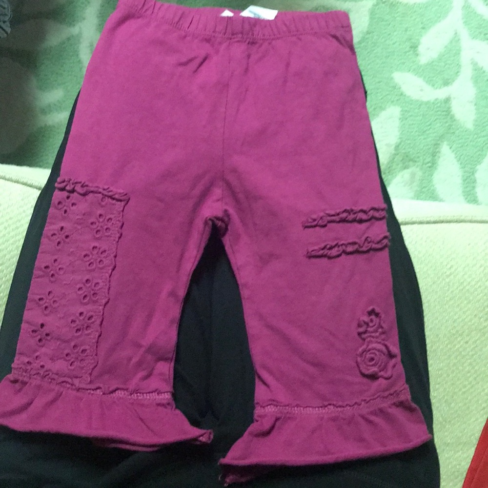 18-24M magenta ruffle pants so cute